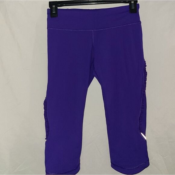 Lululemon Purple Blue Leggings Size 4 - Picture 1 of 7